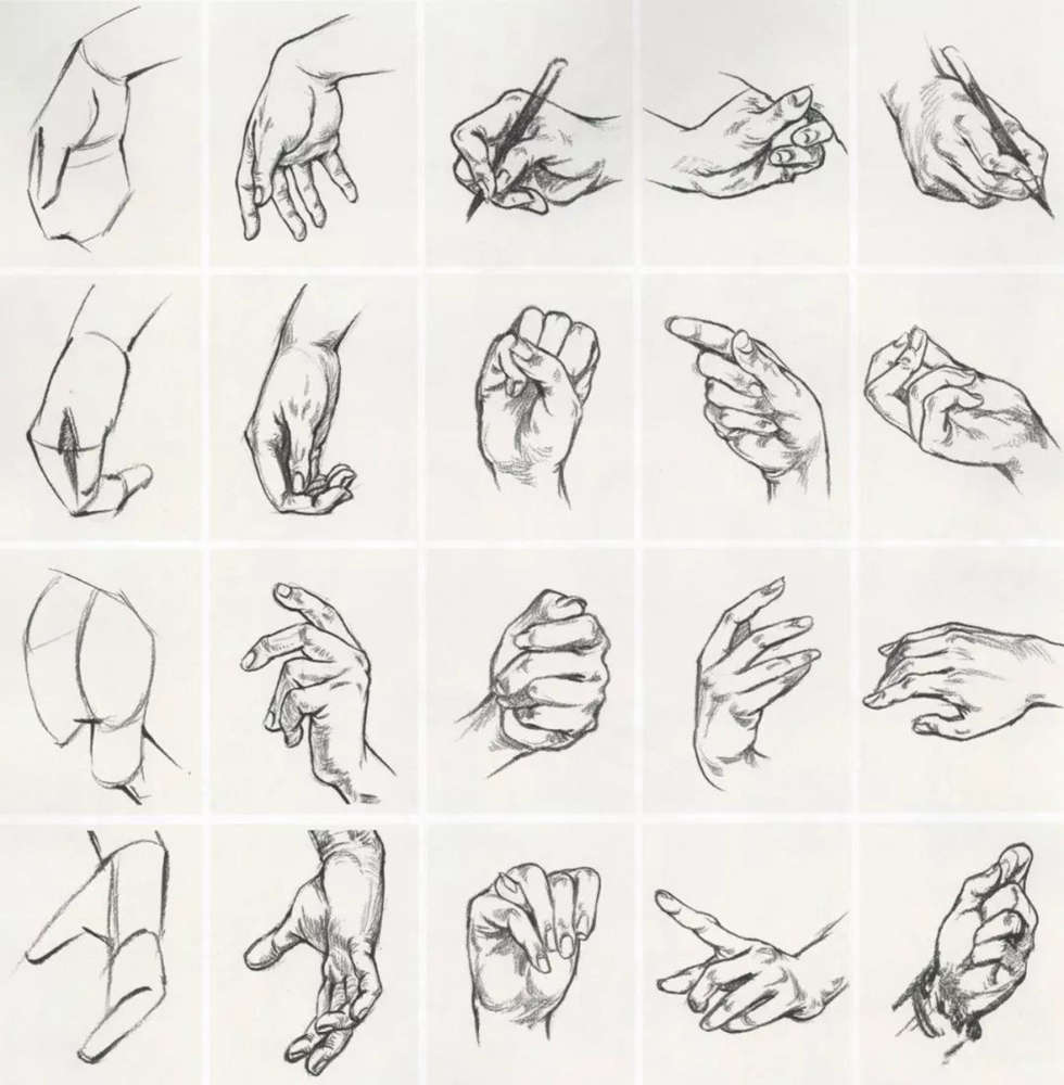 北京美术培训画室老师手把手教你如何刻画速写之手部、脚部和鞋,04